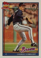 1991 Topps Desert Shield #456 Charlie Leibrandt Baseball Card