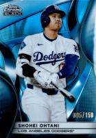 2025 Topps Chrome Black #50 Shohei Ohtani Blue Lava Baseball Card