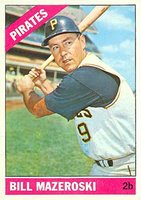 1966 Topps #210 Bill Mazeroski Baseball Card