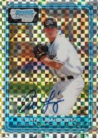2006 Bowman Chrome Draft Picks #DP66 Evan Longoria Xfractor Autograph Baseball Card