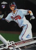 2017 Topps Chrome #8 Dansby Swanson Vertical Baseball Card