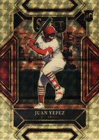 2022 Panini Select #220 Juan Yepez Gold Vinyl 1/1 Baseball Card