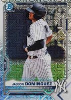 2021 Bowman Mega Box Chrome #BCP13 Jasson Dominguez Baseball Card