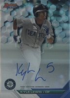 2016 Bowman's Best Best of 2016 Autograph #B16KL Kyle Lewis Refractor Baseball Card