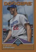 2024 Topps Transcendent Collection Transcendent Icons Chrome #79 Clayton Kershaw Orange Refractor Baseball Card