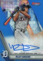 2019 Bowman's Best Best of 2019 Autographs #B19ARI Austin Riley Blue Refractor Baseball Card