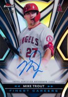 2021 Topps Finest Finest Career Die-Cut #FCIA10 Mike Trout Autograph Baseball Card
