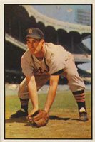 1953 Bowman Color #134 Johnny Pesky Baseball Card