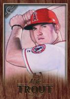 2018 Topps Gallery #100 Mike Trout Wood Baseball Card