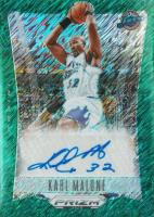 2023 Panini Prizm Deca Signatures #DSKAR Karl Malone Green Shimmer Fotl Basketball Card