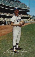 1962 L.A. Dodgers Postcards (1962-65) #50318 Sandy Koufax Baseball Card