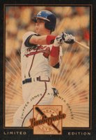 1996 Leaf Limited Lumberjacks #7 Chipper Jones Black Border Baseball Card