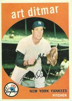 1959 Topps #374 Art Ditmar Baseball Card