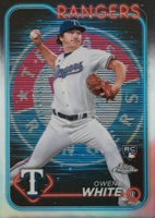 2024 Topps Chrome #211 Owen White Lightboard Logo Baseball Card