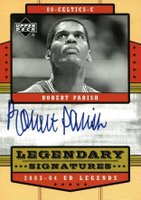 2003 Upper Deck Legends Legendary Signatures #LS-RP Robert Parish Basketball Card