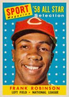1958 Topps #484 Frank Robinson All-Star Baseball Card