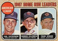 1968 Topps #6 A.L. Home Run Leaders Baseball Card