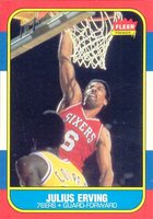 1986 Fleer #31 Julius Erving Basketball Card