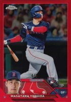 2023 Topps Chrome #167 Masataka Yoshida Red Refractor Baseball Card