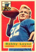 1956 Topps #116 Bobby Layne Football Card