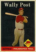1958 Topps #387 Wally Post Baseball Card