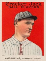 1915 Cracker Jack #157 George Kaiserling Baseball Card
