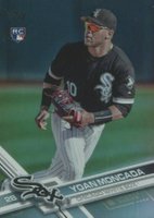 2017 Topps Update #US200 Yoan Moncada Glove Closed-Rainbow Foil Baseball Card