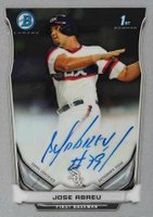 2014 Bowman Prospect Autograph #JAB Jose Abreu Chrome Baseball Card