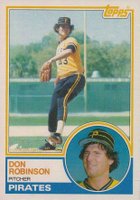 1983 Topps #44 Don Robinson Baseball Card
