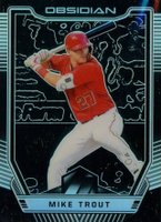 2019 Panini Chronicles Obsidian #15 Mike Trout Baseball Card