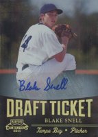 2011 Playoff Contenders Draft Ticket #DT26 Blake Snell Autograph Baseball Card