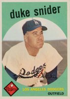 1959 Topps #20 Duke Snider Baseball Card