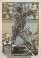 2023 Topps Chrome #2 Gunnar Henderson Negative Refractor Baseball Card