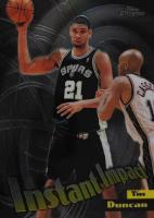 1998 Topps Chrome Instant Impact #I1 Tim Duncan Basketball Card