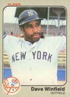 1983 Fleer #398 Dave Winfield Baseball Card
