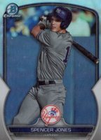 2023 Bowman Draft #BDC196 Spencer Jones Chrome-Refractor Baseball Card