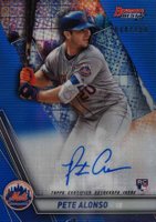 2019 Bowman's Best Best of 2019 Autographs #B19PA Pete Alonso Blue Refractor Baseball Card