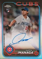 2024 Topps Chrome Rookie Autographs #RASI Shota Imanaga Refractor Baseball Card