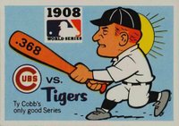 1971 Fleer World Series (Black Back) #6 1908 Cubs vs. Tigers Baseball Card