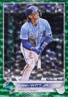 2022 Topps Update #US100 Bobby Witt Jr. Green Foil Baseball Card