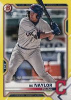 2021 Bowman Paper Prospects #BP124 Bo Naylor Yellow Baseball Card