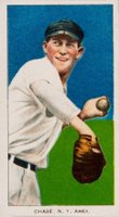 1909 White Borders Cycle 460 #85 Hal Chase Throwing-Dark Cap Baseball Card