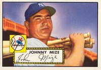 1952 Topps #129 Johnny Mize Baseball Card