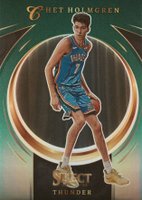 2022 Panini Select Select Certified #9 Chet Holmgren Green Basketball Card