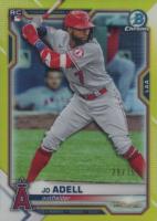 2021 Bowman Chrome #42 Jo Adell Yellow Refractor Baseball Card