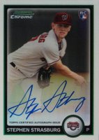 2010 Bowman Chrome #205 Stephen Strasburg Refractor-Autograph Baseball Card