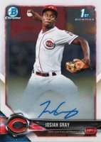2018 Bowman Draft Chrome Draft Picks Autographs #CDAJOG Josiah Gray Baseball Card
