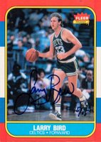 2006 Fleer Buyback #9 Larry Bird 1986 Fleer-Autograph Basketball Card