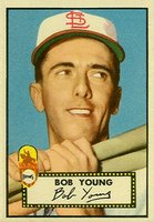 1952 Topps #147 Bob Young Cream back Baseball Card