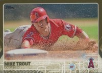 2015 Topps #300 Mike Trout Gold Baseball Card